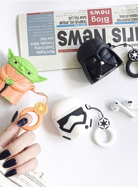 Disney anime figure Star Wars airpods protective set black