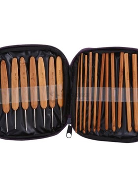 Bamboo Crochet Hooks Needles Knit Weave Craft Yarn Sewing Kn