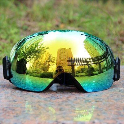Light ski goggles double lens layers UV400 anti fog big ski