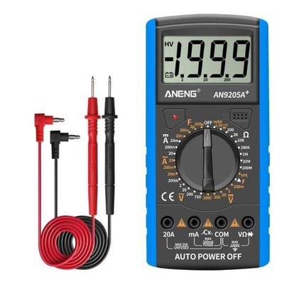 LCD Digital Multimeter AC/DC Voltmeter Ammeter Resistance Te
