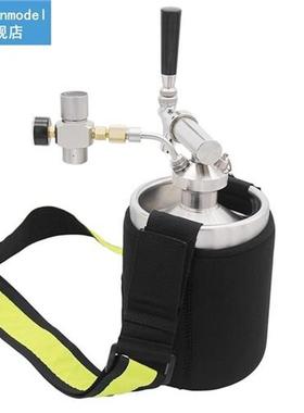 64oz/2L SS Mini Keg Dispenser Portable Kegerator Kit Pressur