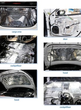 UXCELL 5mm 10mm Thick Aluminum Fiber Muffler Cotton Car Auto