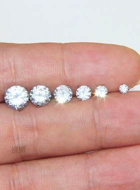 Hong Kong Style Korean titanium steel zircon exquisite screw