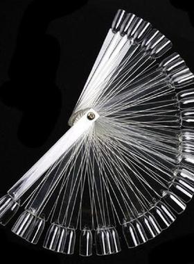 50/Set Nail Art Tips Display Practice Sticks Fan Shaped