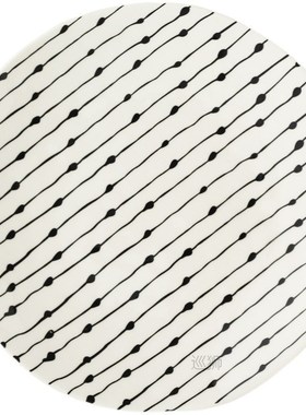 Nordic Creative Geometric Design Plates Underglaze Ceramic H