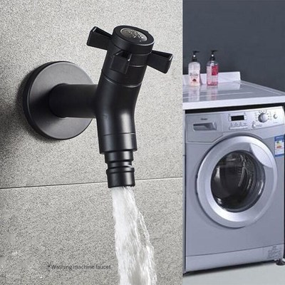 Black High Quality Outdoor Garden Faucet  Washing Machine Fa