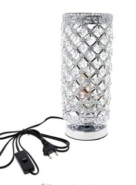 Home Bedroom Crystal Table Lamp Light Beauty Eyeshield Desk
