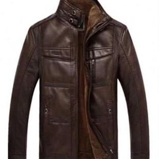 Men lather Jacket sheepskin coat for Men Motor Jackets winte