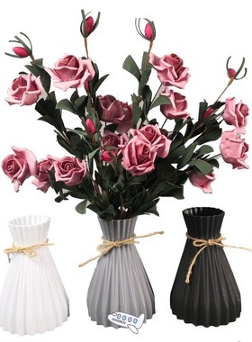 Plastic Vases Home Decoration Anti-ceramic Vases European We