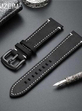 20mm 22mm Genuine Leather watch strap Band for Samsung Gear