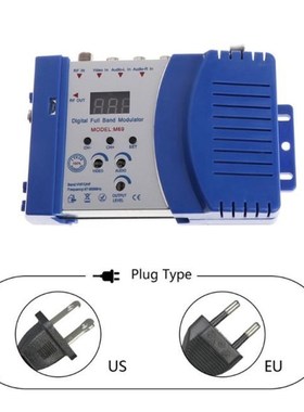 Auto RF Modulator Audio Video TV Converter RHF UHF Signal Am
