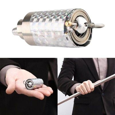 Silver Cudgel Metal Magic Tricks Toys For Professional