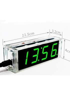 Digital Clock Kit 4 Digit LED Electronic Clock Kit Large
