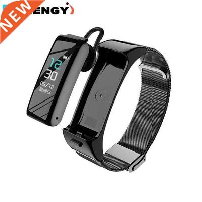 2 In 1 Smart Wristbands With Bluetooth Earphone Fitness Brac