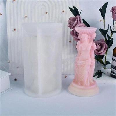 Vintage Roman Column Candle Mold | DIY Portrait Scented