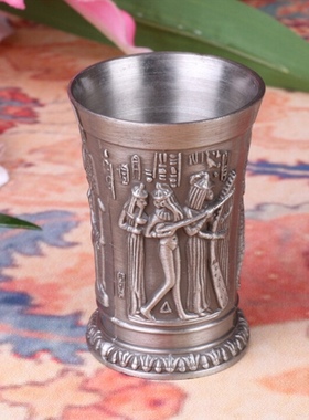 1pcs Ancient Egypt Myth Archaize Copper Cup Shot Glasses 3D