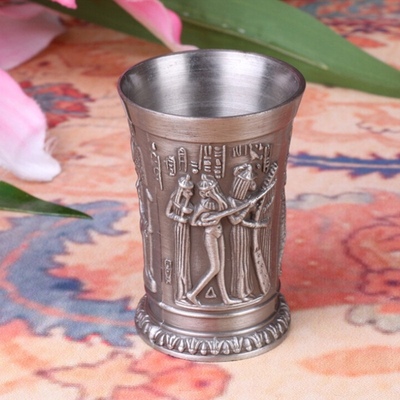 1pcs Ancient Egypt Myth Archaize Copper Cup Shot Glasses 3D