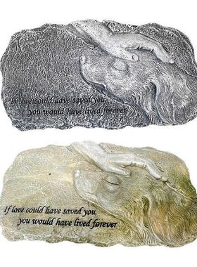 Memorial Plaque Dog Headstone Weather Resistant Indoor