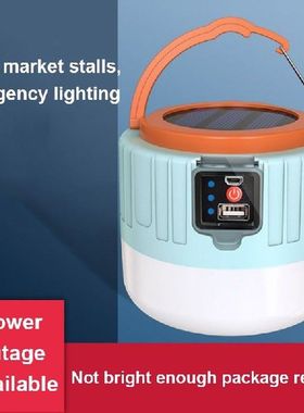 Solar LED Camping Light USB Rechargeable Bulb For Outdoor