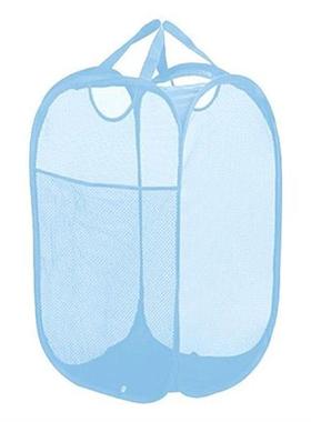 Multifunctional Mesh Collapsible Laundry Basket Bag Washing