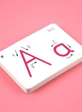 26 Letter English Flash Card Handwritten Montessori jouet
