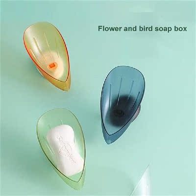 Soap Box Flower And Bird Soap Rack Portable Soap Dishes