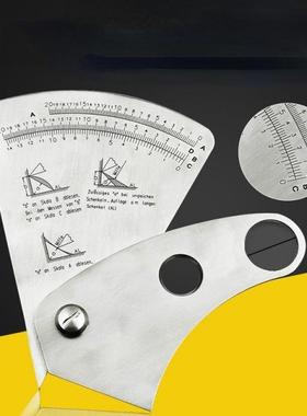 0-20mm Sector Ruler Stainless Steel Welding Testing Gauge Th