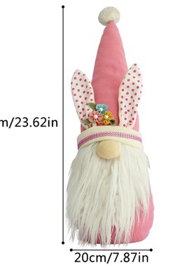 Easter Bunny Gnome Flower Girl Room Decor Nordic Swedish Sca