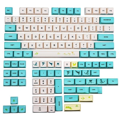 dye Subbed PBT Keycap 130 Keys XDA Profile Keycaps For MX Sw