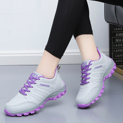 Women's Leather Sport Shoes Ladies Autumn Winter Cas