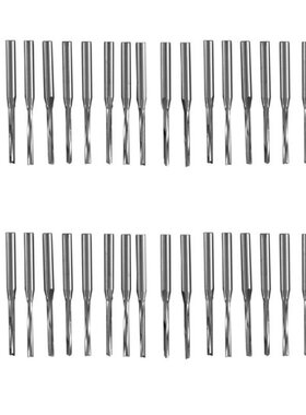 40 Pcs Two Flutes Straight End Mills Straight Slot Bit Wood