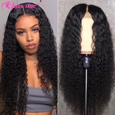 Brazilian Kinky Curly Wig Human Hair Wigs for Women 4x4 Lace