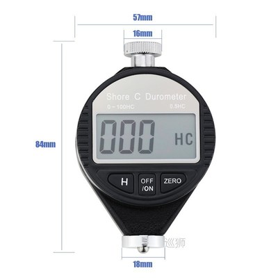 HA/HC/HD Hardness Tester Tire Plastic Rubber Test Tool Digit