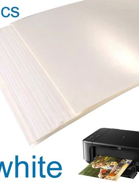 5pcs Inkjet Water-Slide Transfer Paper Clear White A4 Size W