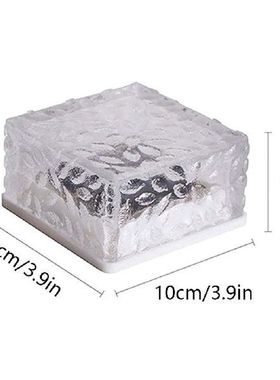 Solar Brick Light Outdoor Ice Cube Floor Lamp LED Landscape