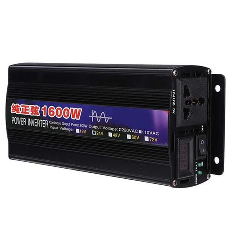 1600W Power Inverters Pure Sine Voltage Converter Boost Tra