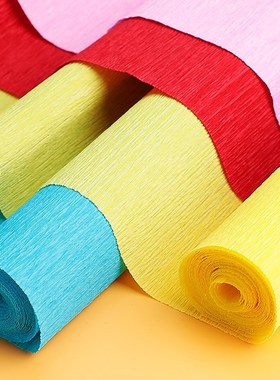 Colour crepe paper fold paper rub your roses carnations