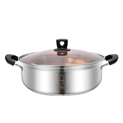 28cm Stainless Steel Pot hotpot Induction Cooker Gas Stove C