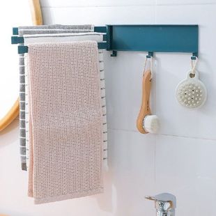 Towel Hanger Wall Mounted Shower Shelf Holder Hook Bathroom