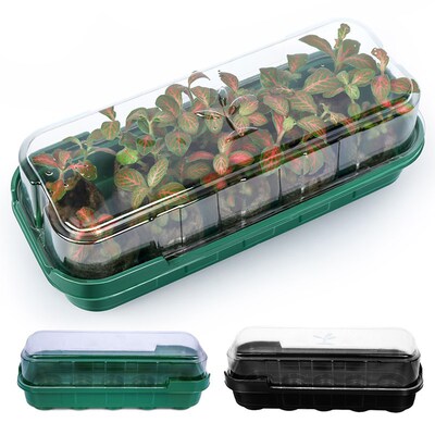 10 Holes Plant Seeds Grow Box With Transparent Cover Reusabl
