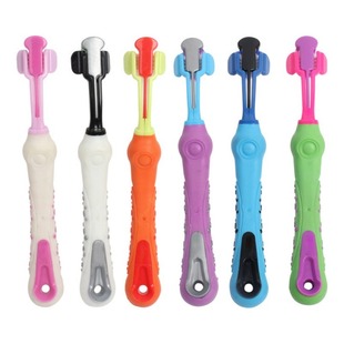 and Pet Toothbrush Dog Finger Three New Sided