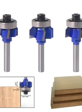 6mm Shank Router Bit R1/R2/R3 4 Teeth Edge Trimmer Woodwork