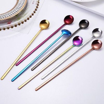24cm Long Handle Bar Spoons Stainless Steel Sand Ice