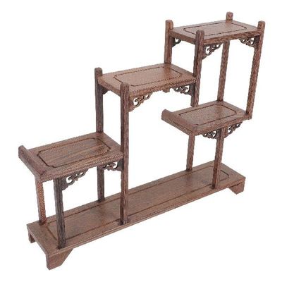 Vintage Wooden Display Shelves Antique Showing Shelf Garden