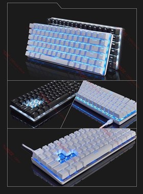 AK33 Wired Mechanical Gaming Keyboard 82 Key Blue Switch Eng