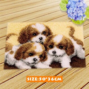 Knooppakket Knoopkussen Dieren Latch Hook Rug Kit DIY Kussen