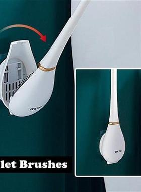 Silicone Toilet Brushes With Holder Flexible Soft Bristles