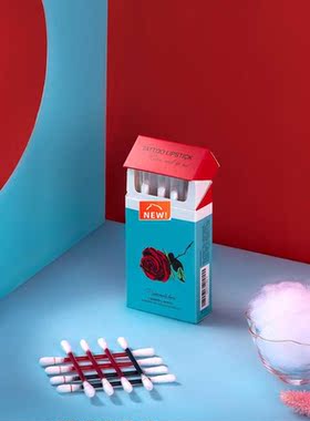 20pcs Lipstick Cotton SwabTattoo Lipstick Non-Stick Long