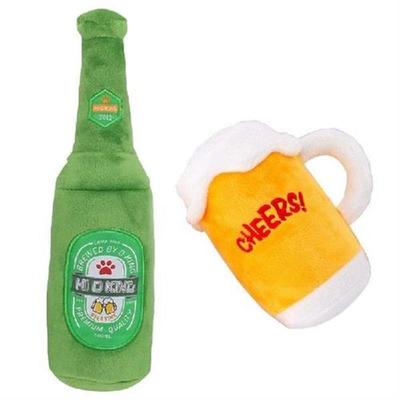 Beer Glass Of Pet Plush Squeaking Toy Set Safe Highquality