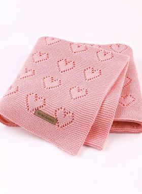 Baby Blankets Knitted Newborn Fashion Solid Color Toddler In